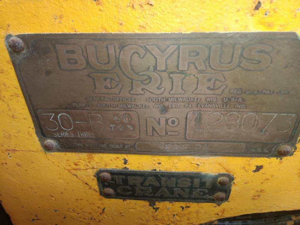 Used Bucyrus Erie 60T Crane